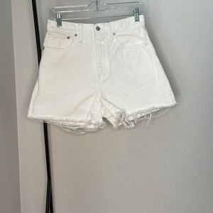 White Madewell Momjean shorts